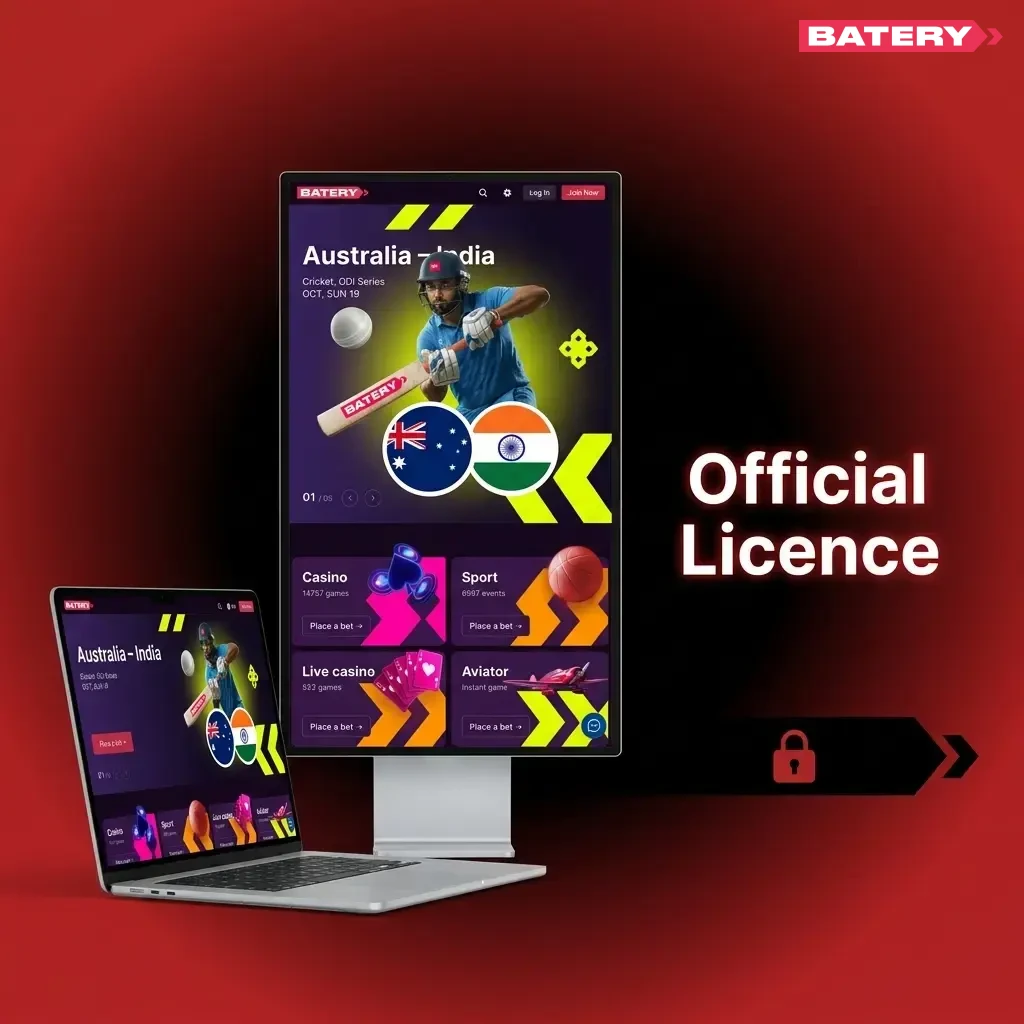 BateryBet Curaçao Gaming Authority licence ensuring fair play and secure online betting for Indian players