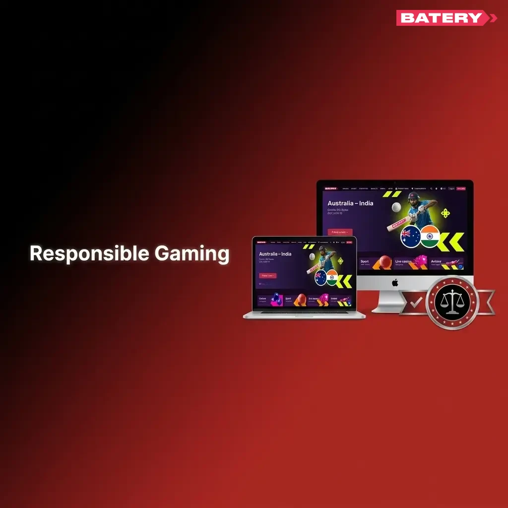 BateryBet responsible gaming tools for Indian players including deposit limits, self-exclusion, and age verification controls